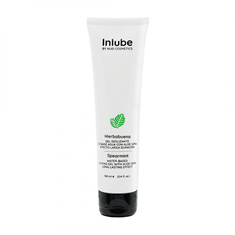 Гель на водной основе с ароматом и вкусом мяты "Nuei Inlube Spearmint" с алоэ вера, 100ml 